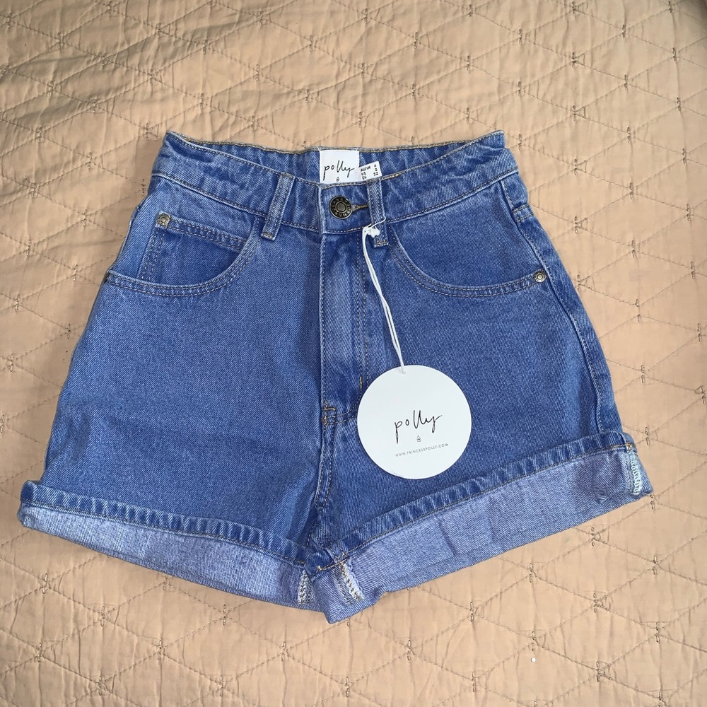 Princess Polly ,THE SWALLA SHORT BLUE DENIM
